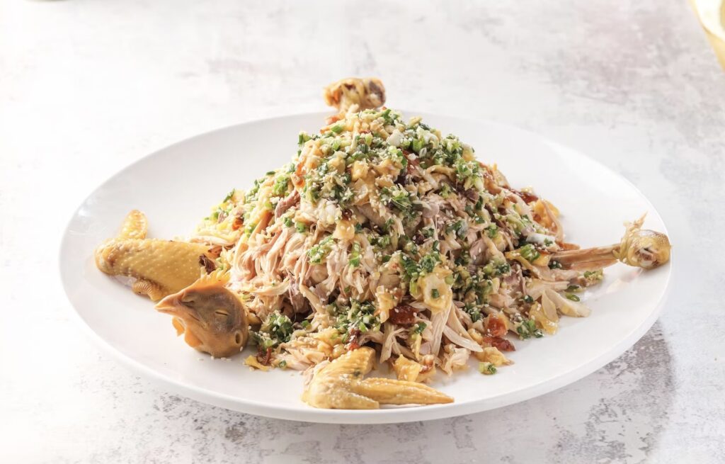 Hand-Shredded Chicken with Duck Drumstick, Kam Tung Kitchen
